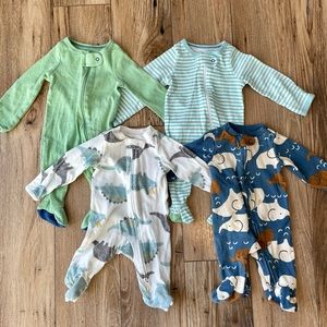 Baby Boy Newborn Sleep n Play Pajama BUNDLE